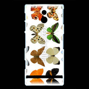 Coque Sony Xperia U Planche de papillons