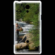 Coque Sony Xperia T Pêche à la truite