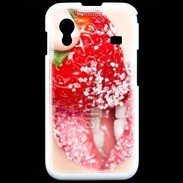 Coque Samsung ACE S5830 Fraise et bouche