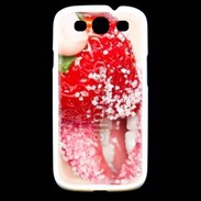 Coque Samsung Galaxy S3 Fraise et bouche