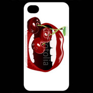 Coque iPhone 4 / iPhone 4S Cerise et bouche