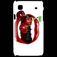 Coque Samsung Galaxy S Cerise et bouche