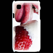 Coque Samsung Galaxy S Fraise et bouche 2