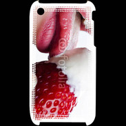 Coque iPhone 3G / 3GS Fraise et bouche 2