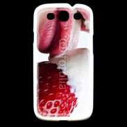 Coque Samsung Galaxy S3 Fraise et bouche 2