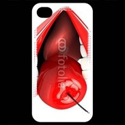 Coque iPhone 4 / iPhone 4S Cerise et bouche 2