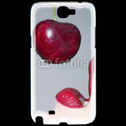 Coque Samsung Galaxy Note 2 Cerise et bouche 3