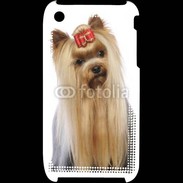 Coque iPhone 3G / 3GS Yorkie de face