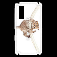 Coque Samsung Player One Chaton sur une corde