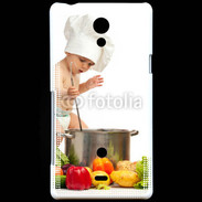 Coque Sony Xperia T Bébé chef cuisinier