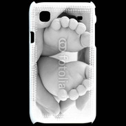 Coque Samsung Galaxy S Pieds de bébé noir et blanc