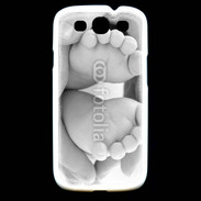 Coque Samsung Galaxy S3 Pieds de bébé noir et blanc