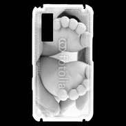 Coque Samsung Player One Pieds de bébé noir et blanc