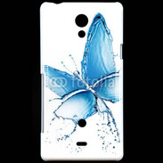 Coque Sony Xperia T Papillon en eau