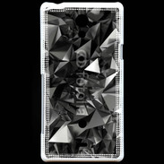 Coque Sony Xperia T Fond cristal abstrait
