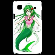 Coque Samsung Galaxy S Fille manga verte