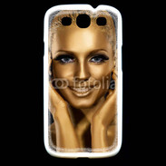 Coque Samsung Galaxy S3 Femme couleur or