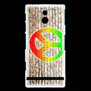 Coque Sony Xperia U Peace and love graffiti