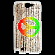 Coque Samsung Galaxy Note 2 Peace and love graffiti