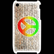Coque iPhone 3G / 3GS Peace and love graffiti