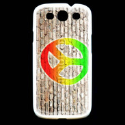 Coque Samsung Galaxy S3 Peace and love graffiti