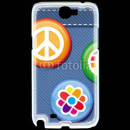 Coque Samsung Galaxy Note 2 Hippies jean's