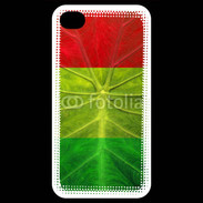 Coque iPhone 4 / iPhone 4S Feuille rasta