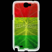 Coque Samsung Galaxy Note 2 Feuille rasta