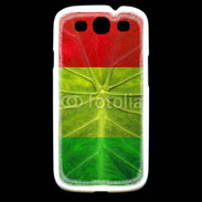 Coque Samsung Galaxy S3 Feuille rasta