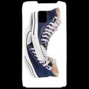 Coque LG P990 Paire de converse bleue