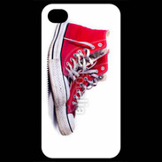 Coque iPhone 4 / iPhone 4S Chaussure Converse rouge
