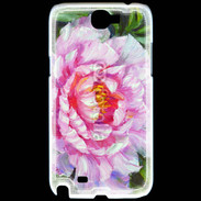 Coque Samsung Galaxy Note 2 Fleur en peinture