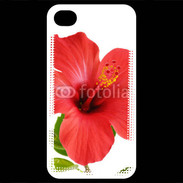 Coque iPhone 4 / iPhone 4S Hibiscus rouge