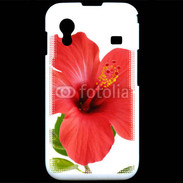 Coque Samsung ACE S5830 Hibiscus rouge
