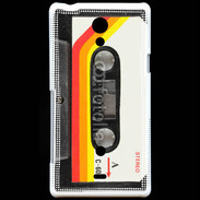 Coque Sony Xperia T Cassette musique