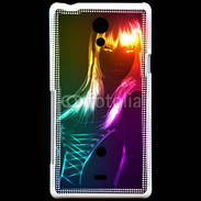 Coque Sony Xperia T Fashion femme en discothèque