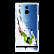 Coque Sony Xperia U Skieur en montagne