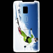 Coque LG P990 Skieur en montagne