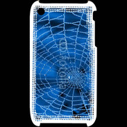 Coque iPhone 3G / 3GS Toile d'araignée bleue