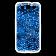 Coque Samsung Galaxy S3 Toile d'araignée bleue