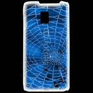 Coque LG P990 Toile d'araignée bleue