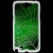Coque Samsung Galaxy Note 2 Toile d'araignée verte