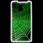 Coque LG P990 Toile d'araignée verte