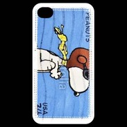 Coque iPhone 4 / iPhone 4S Snoopy timbre poste