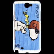 Coque Samsung Galaxy Note 2 Snoopy timbre poste