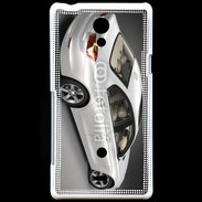 Coque Sony Xperia T Sport car blanche