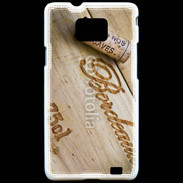 Coque Samsung Galaxy S2 Bouchon de bouteille de vin Bordeaux