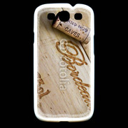 Coque Samsung Galaxy S3 Bouchon de bouteille de vin Bordeaux