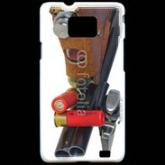 Coque Samsung Galaxy S2 Fusil de chasse et couteau