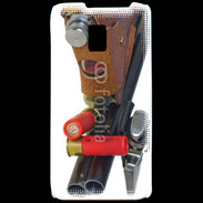Coque LG P990 Fusil de chasse et couteau
